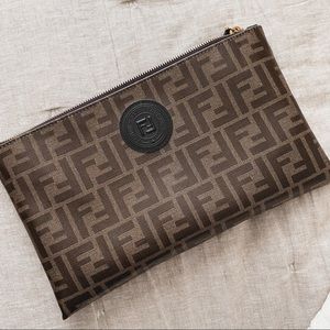 AUTHENTIC FENDI Medium Flat Pouch